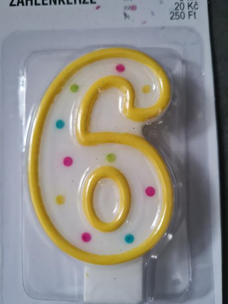 Sviečka na tortu 6, 