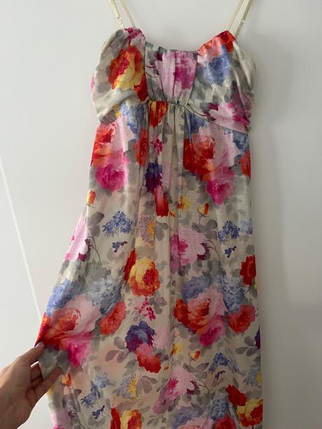 Kvietkované maxi šaty, s