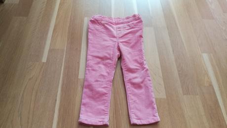 Ružové menžestráky pre slečnu, h&m,86