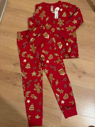 Lindex pyzamo medovníky 110/116, lindex,110