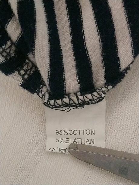 Dámsky pásikavý modro biely top, m&f mode, l, l