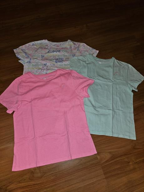 Sukňa a 3x tričko, 140–152