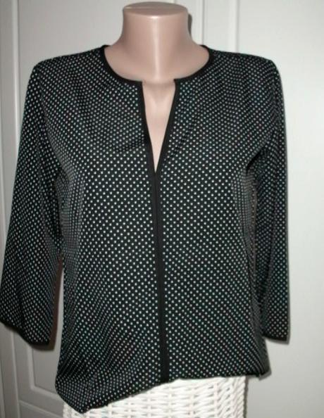 Trendy bodkovaná blúzka - veľ. s-m, m