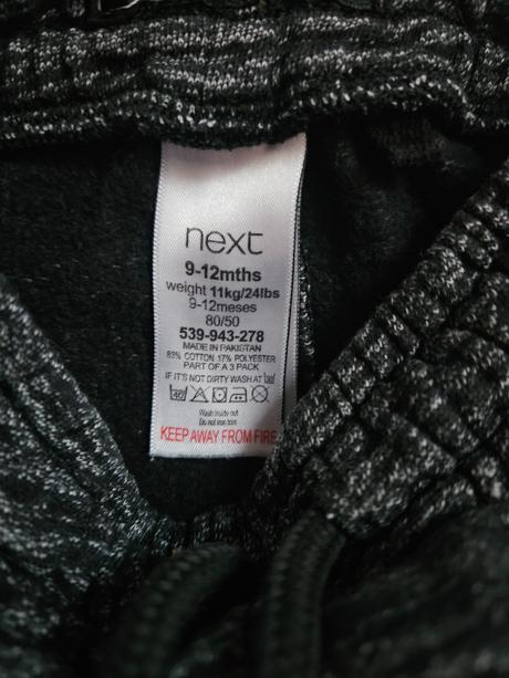 Tmavosivé melírované tepláčiky next 80, next,80