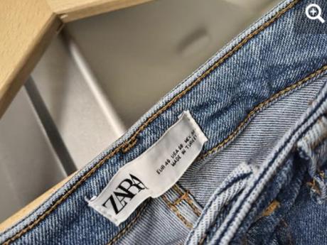 Zara elastické skinny riflíky 40-l, zara,l