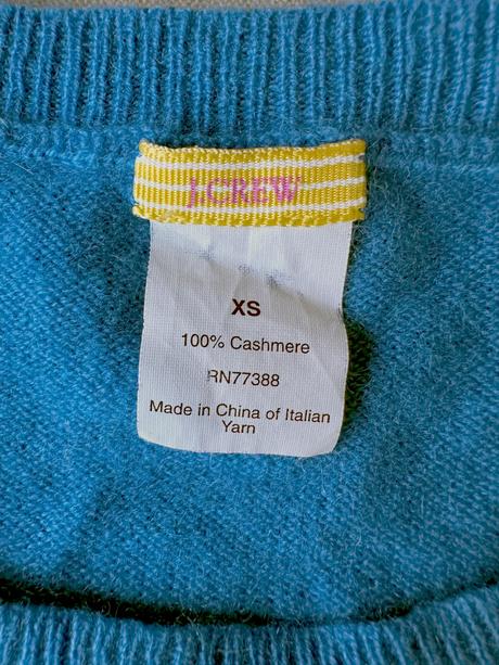 Značkový kašmírový top, xs
