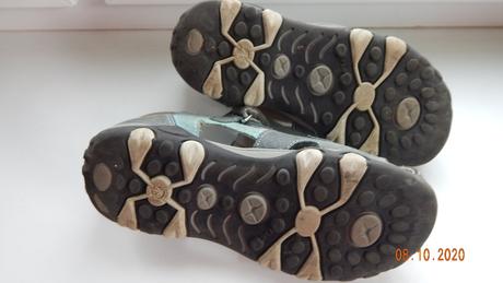 Kožené sedotyrkysove sandalky, fare,29