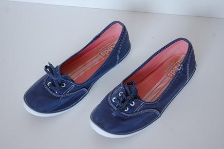 Dámske plátenné baleríny keds teacup, 39