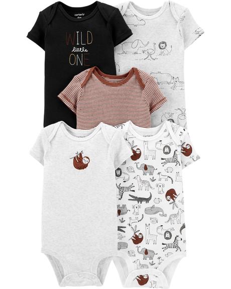 5 balenie grafických body carters usa, carter's,68 / 74 / 80 / 86