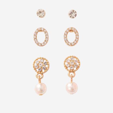 3 náušnice v krabičke, 