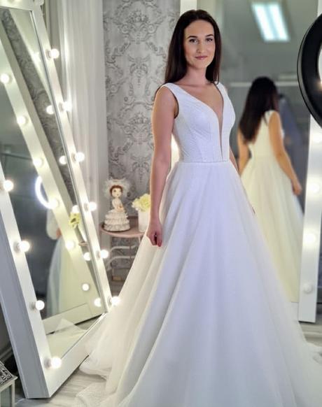 Svadobné šaty m/l, l / m