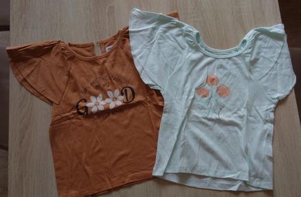 2 ks tričká, sinsay,128