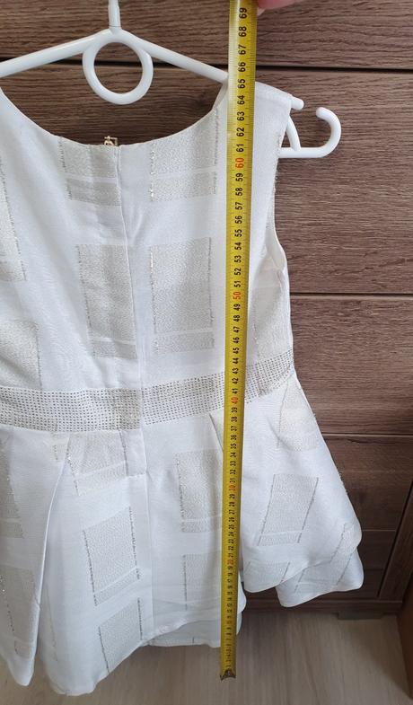 Šaty bielozlaté 116/122, 116