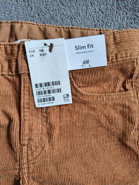 Mencestrove nohavice, h&m,116