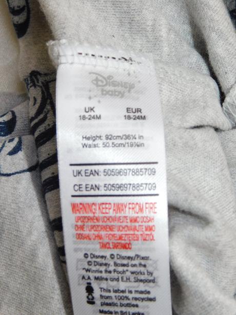 Disney kvalitna pyžama, disney,92