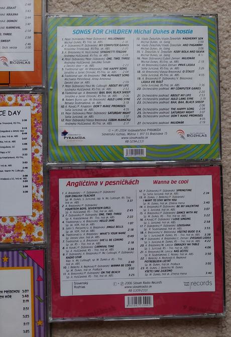 Cd anglictina v pesnickach, 