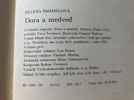 Dora a medveď-prvé vyd.1979, 