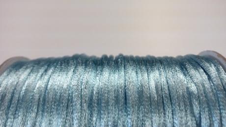 Saténová šnúrka 2,5 mm bledo modrá, 