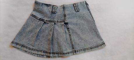 Riflová mini sukňa, 36