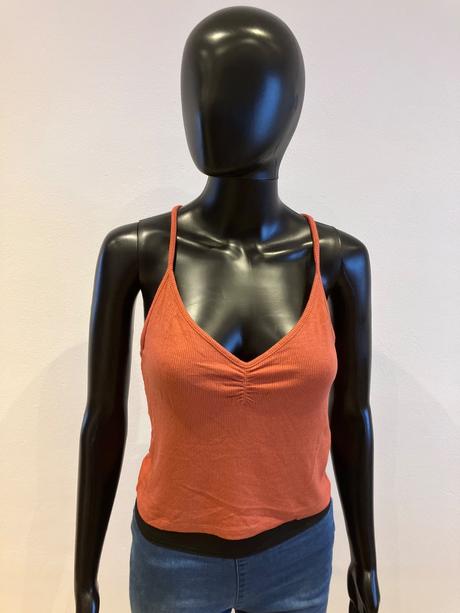 Dámske rebrované tričko bershka (l/30), bershka,l