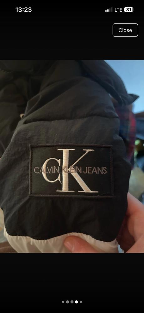 Calvin klein puffer vetrovka, calvin klein,l