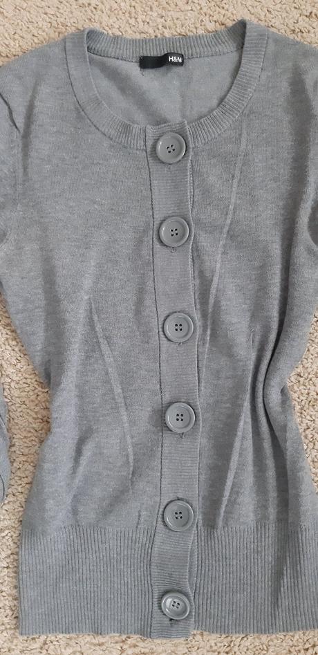 Tmavošedý sveter h&m, h&m,xs