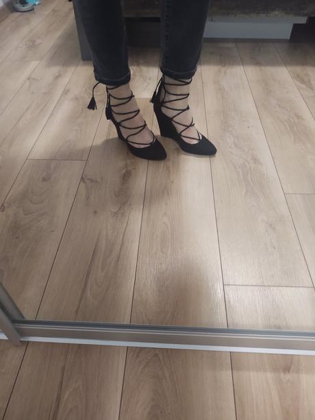 Semišové lodičky na šnurovanie, mohito,39