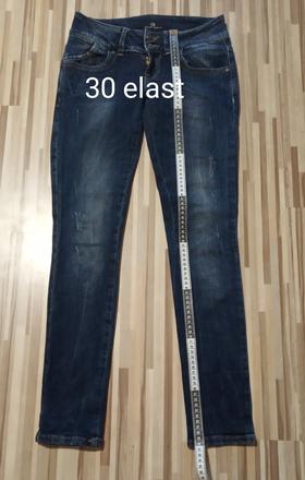 Elastrické rifľové nohavice 30, 30