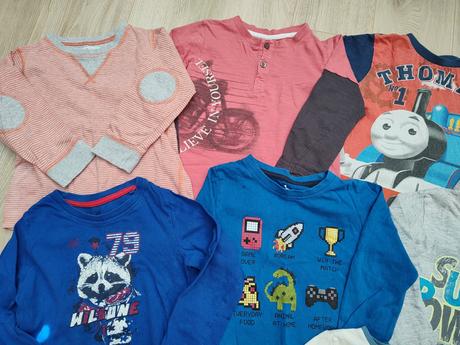 Balík tričiek s dlhým rukávom 98/104, 104–116