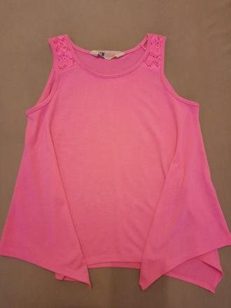 Neónové tričko, h&m,134