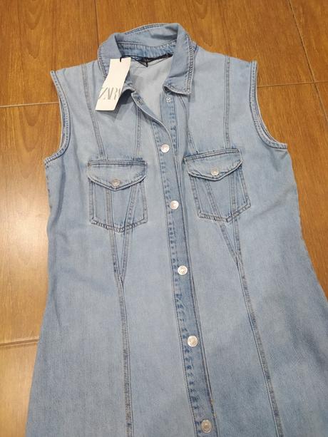 Riflové šaty, zara,l