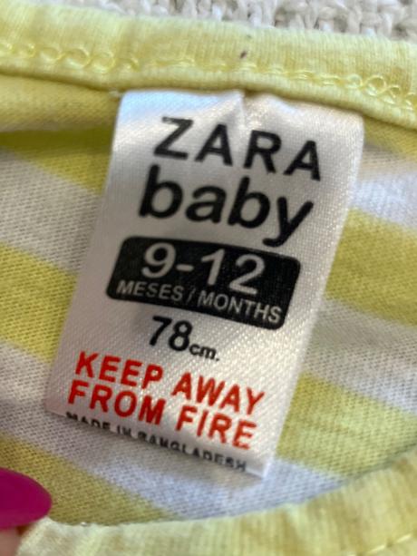 Dievčenské pásikavé tričko zara (80), zara,80