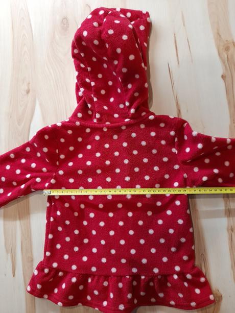 Bordová mikinka s volánikom, palomino,104