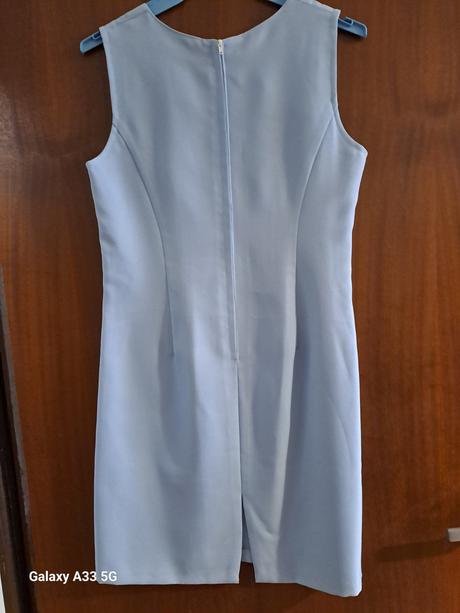 Bledomodrý letný kostým č.cca 40, 40