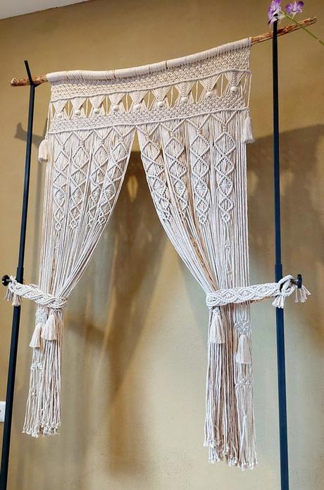 Macrame záves, 