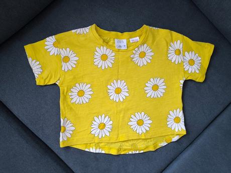 Oversized tričko s margarétkami, zara,68