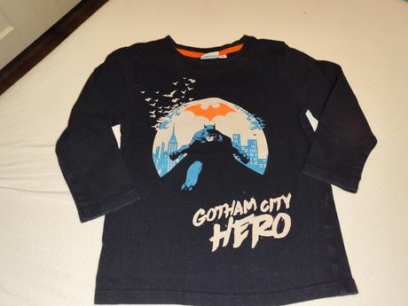 3x tričko dlhý rukáv s batmanom, 104