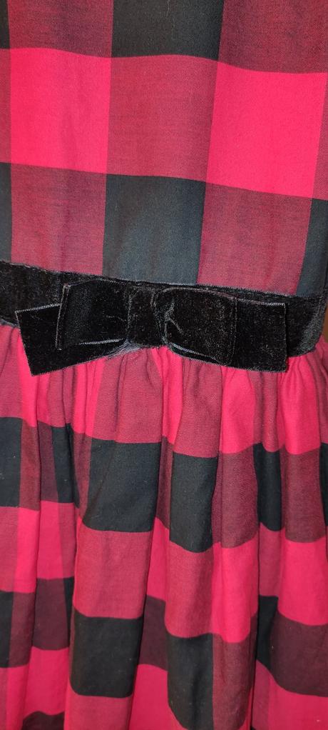 Kárované šaty aj na vianoce, pepco,134