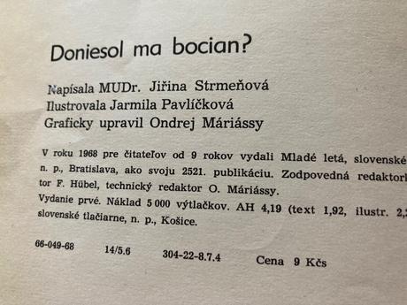 Doniesol ma bocian-prvé vyd.1968, 