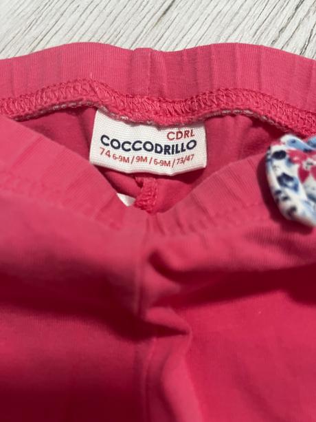 Trojštvrťové ružové legíny, coccodrillo,74