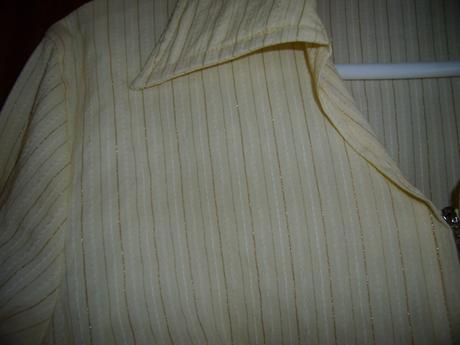 Žltá blúzka so zlatými pásikmi, xl