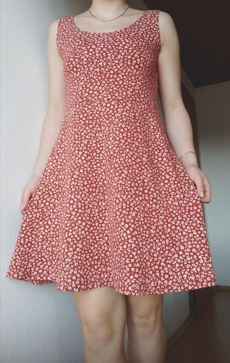 Letné šaty tehlovej farby, takko,l