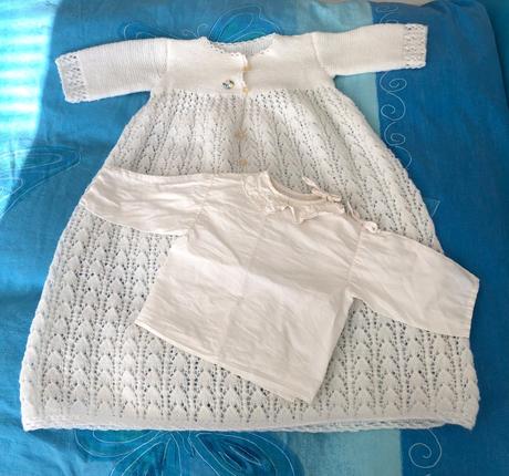 Retro svetrík a košieľka na krst, 62