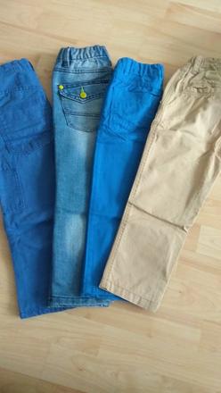 1x rifle a 3x nohavice spolu, 104