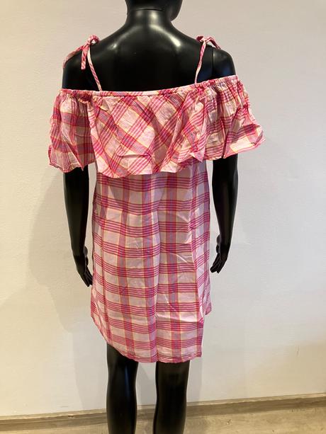 Ružové kockované šaty fb sister (s), s