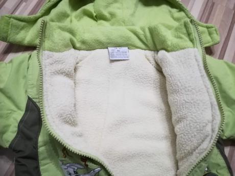 Zelená vetrovka na zimu veľ. 92, baby,92