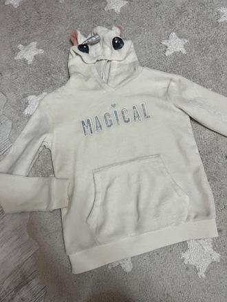 Huňatá mikinka h&m 146/152, h&m,146