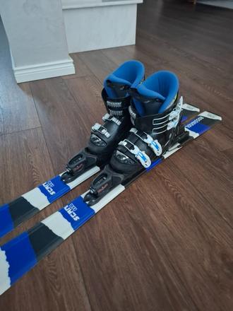 Lyže+ lyžiarky 21,5, rossignol,100-109 cm