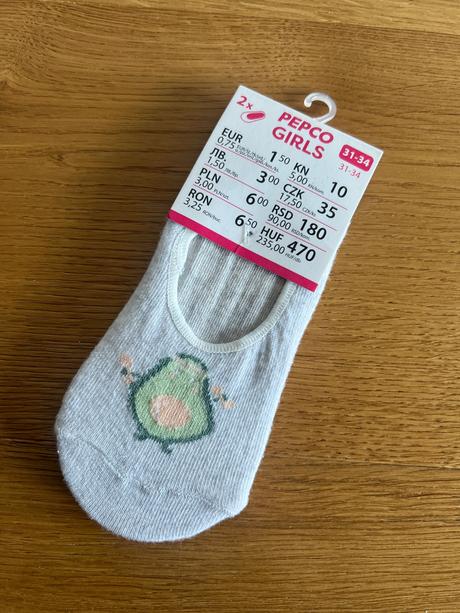 Papučkové ponožky 2ks, pepco,32