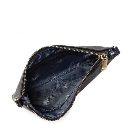 Crossbody kožená kabelka, ralph lauren